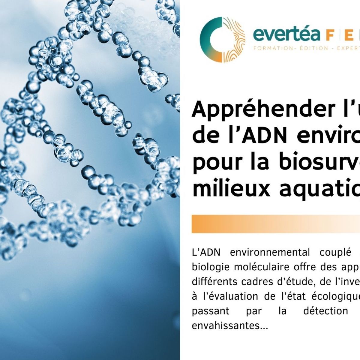 Appréhender l’utilisation de l’ADN environnemental pour la biosurveillance des milieux aquatiques